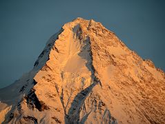 
K2 North Face Close Up At Sunset From K2 North Face Intermediate Base Camp
